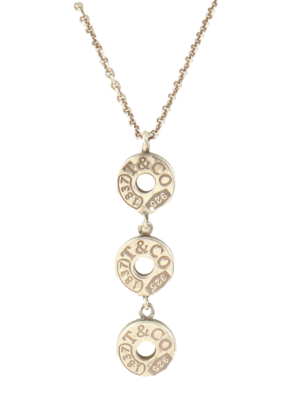 925 Triple Circle Necklace Silver