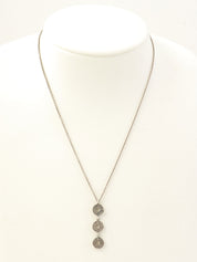 925トリプルサークルネックレス シルバー