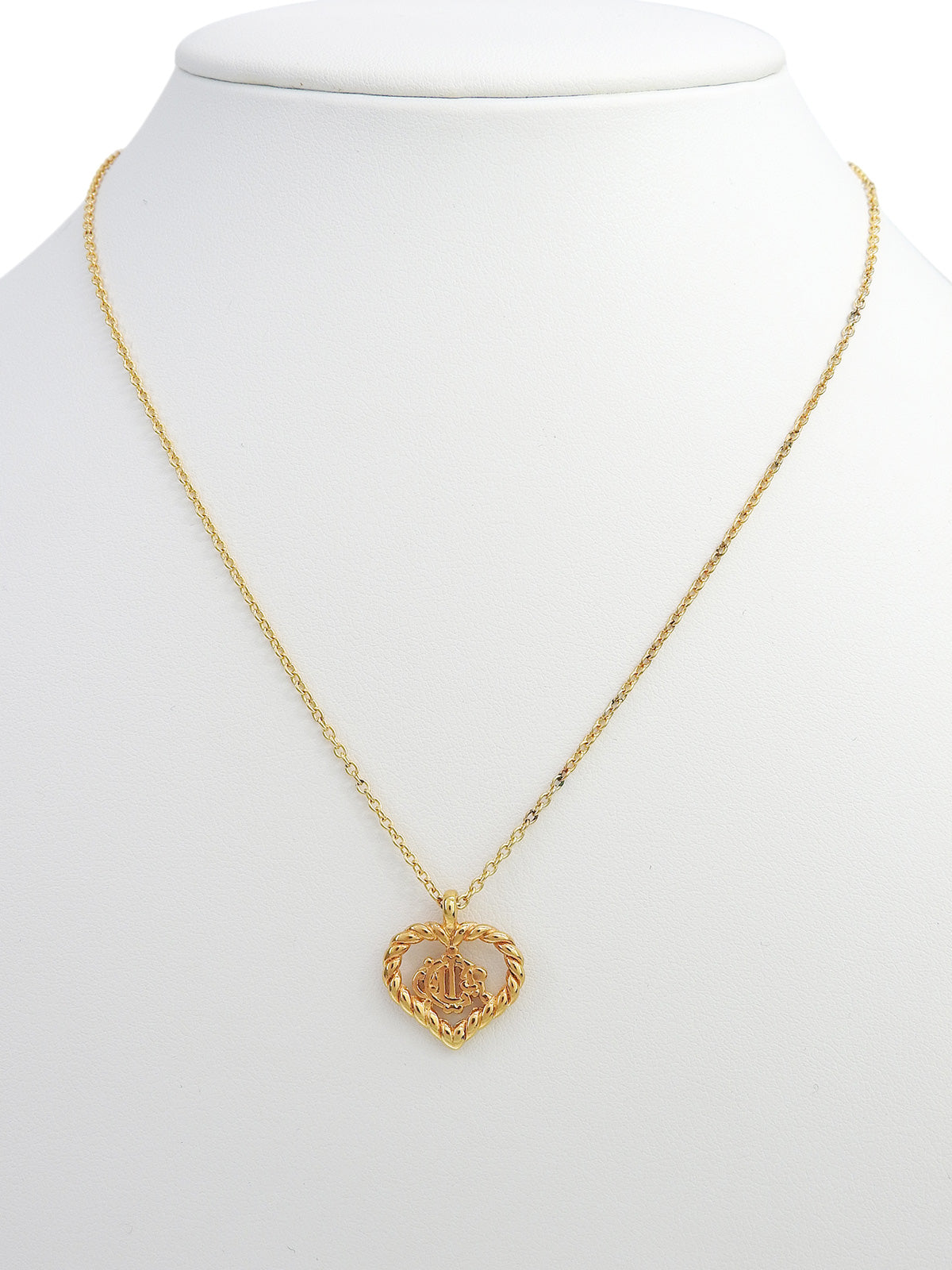 Heart Cutout Logo Necklace in Gold