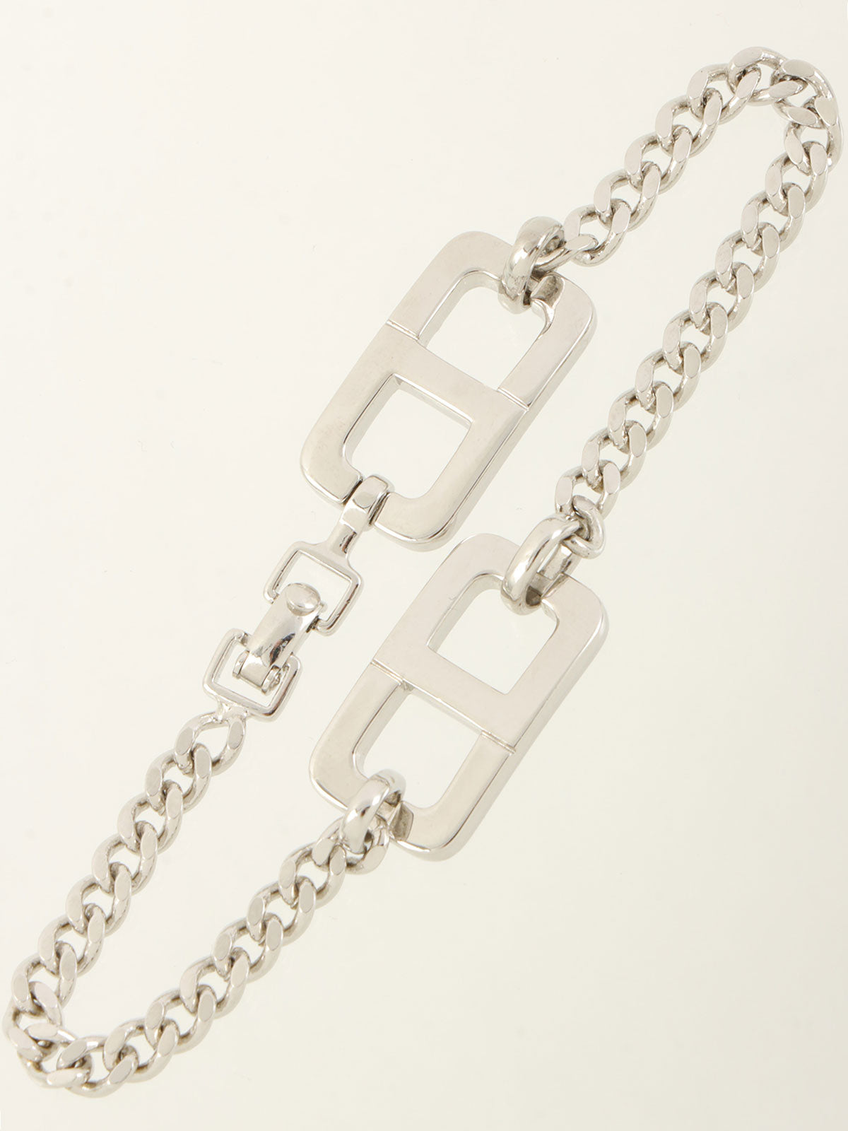 CDロゴプレートブレスレット シルバー