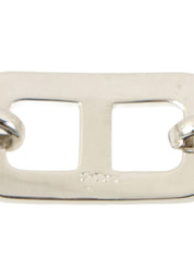 CD logo plate bracelet silver