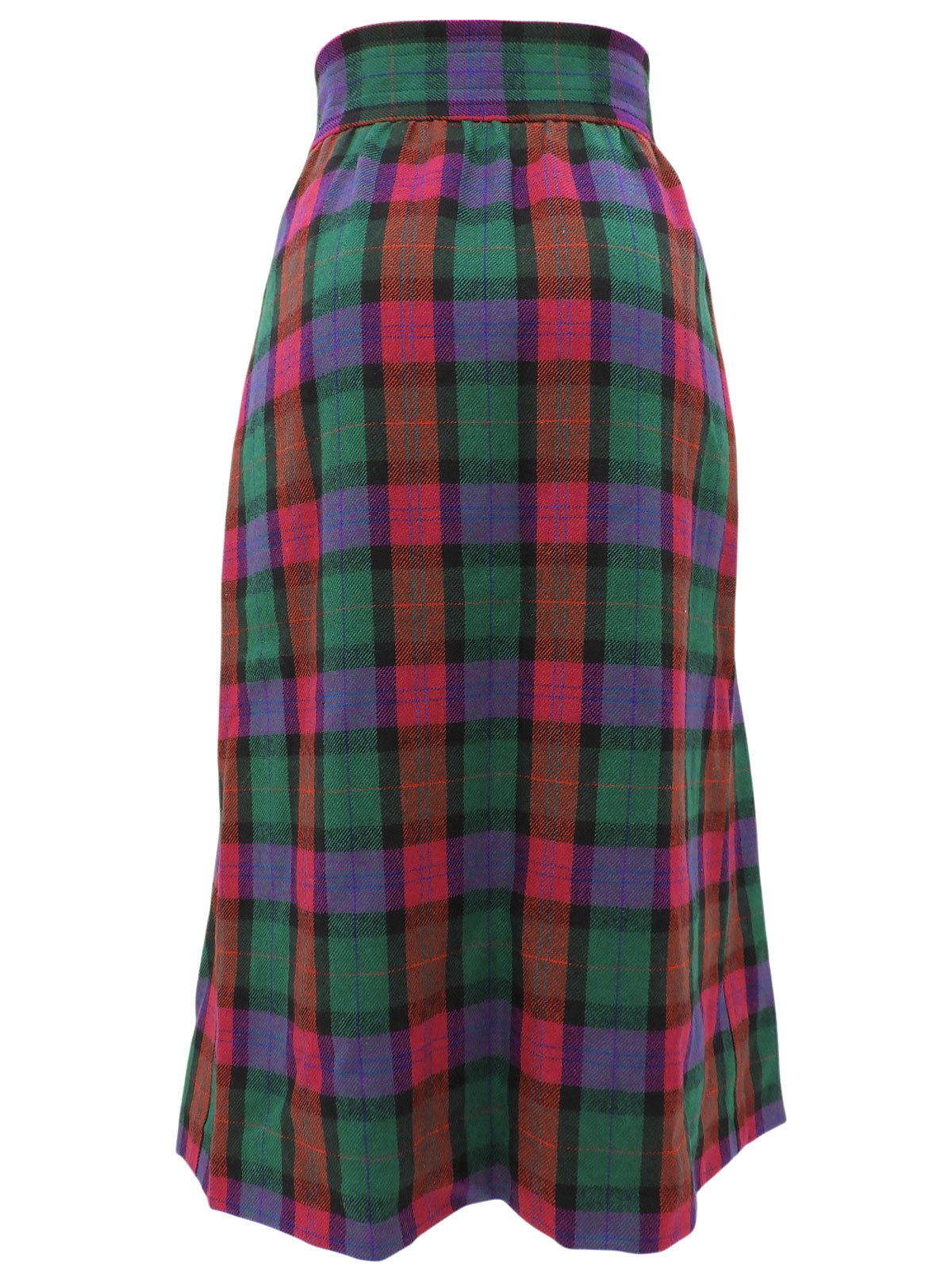 粉色/多色格子图案半身裙套装