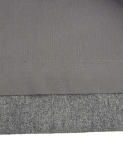 灰色羊毛logo纽扣裙