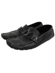 2005年製ロゴプレートドライビングシューズ ブラック #6.5