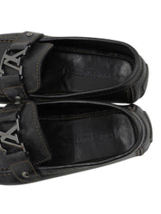 2005年製ロゴプレートドライビングシューズ ブラック #6.5