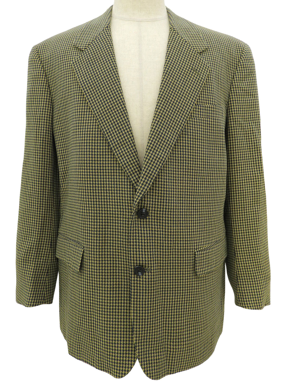 黄色/海军蓝图案夹克