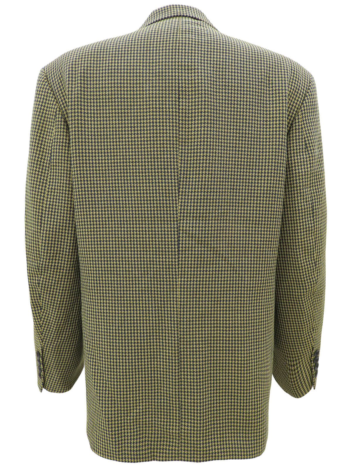 黄色/海军蓝图案夹克