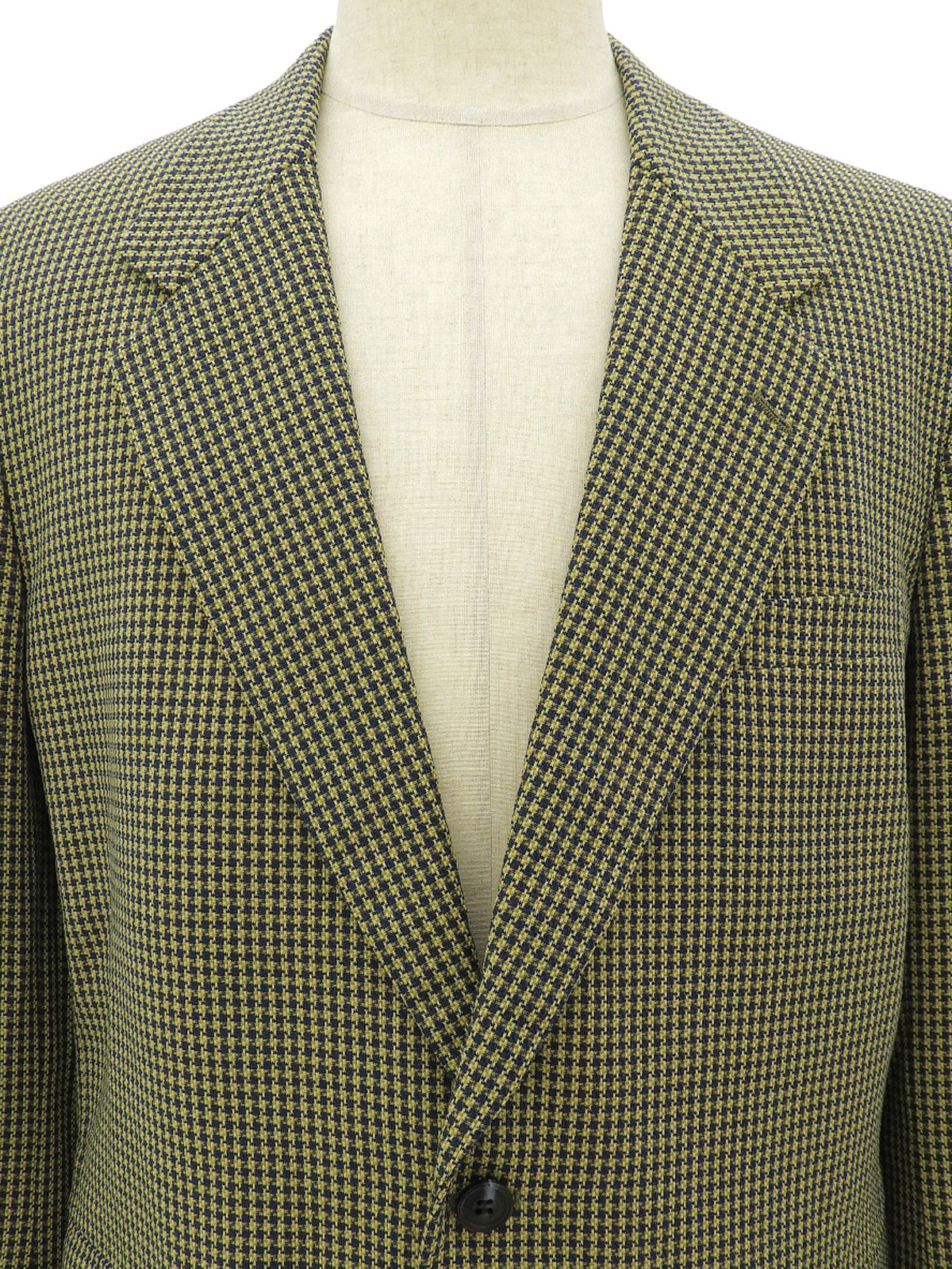 黄色/海军蓝图案夹克