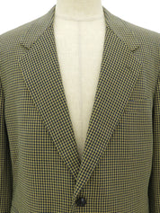 黄色/海军蓝图案夹克