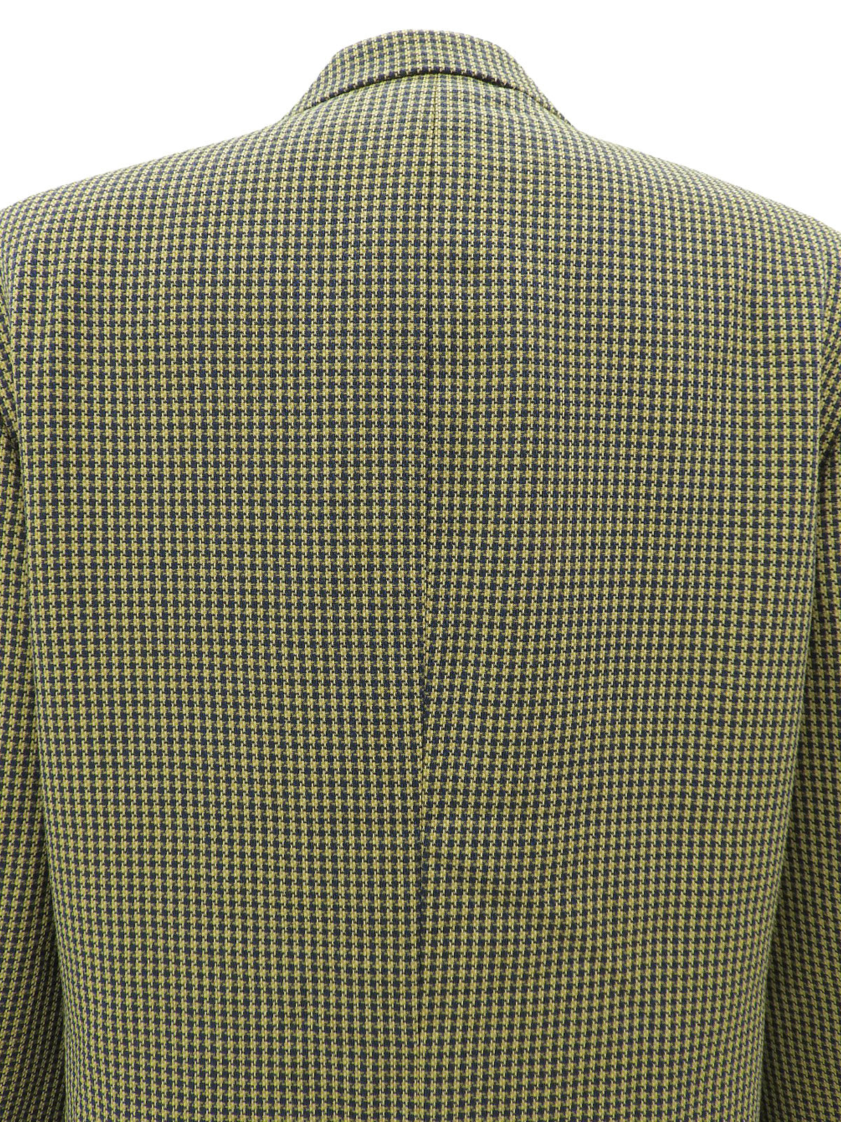 黄色/海军蓝图案夹克