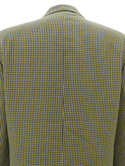 黄色/海军蓝图案夹克