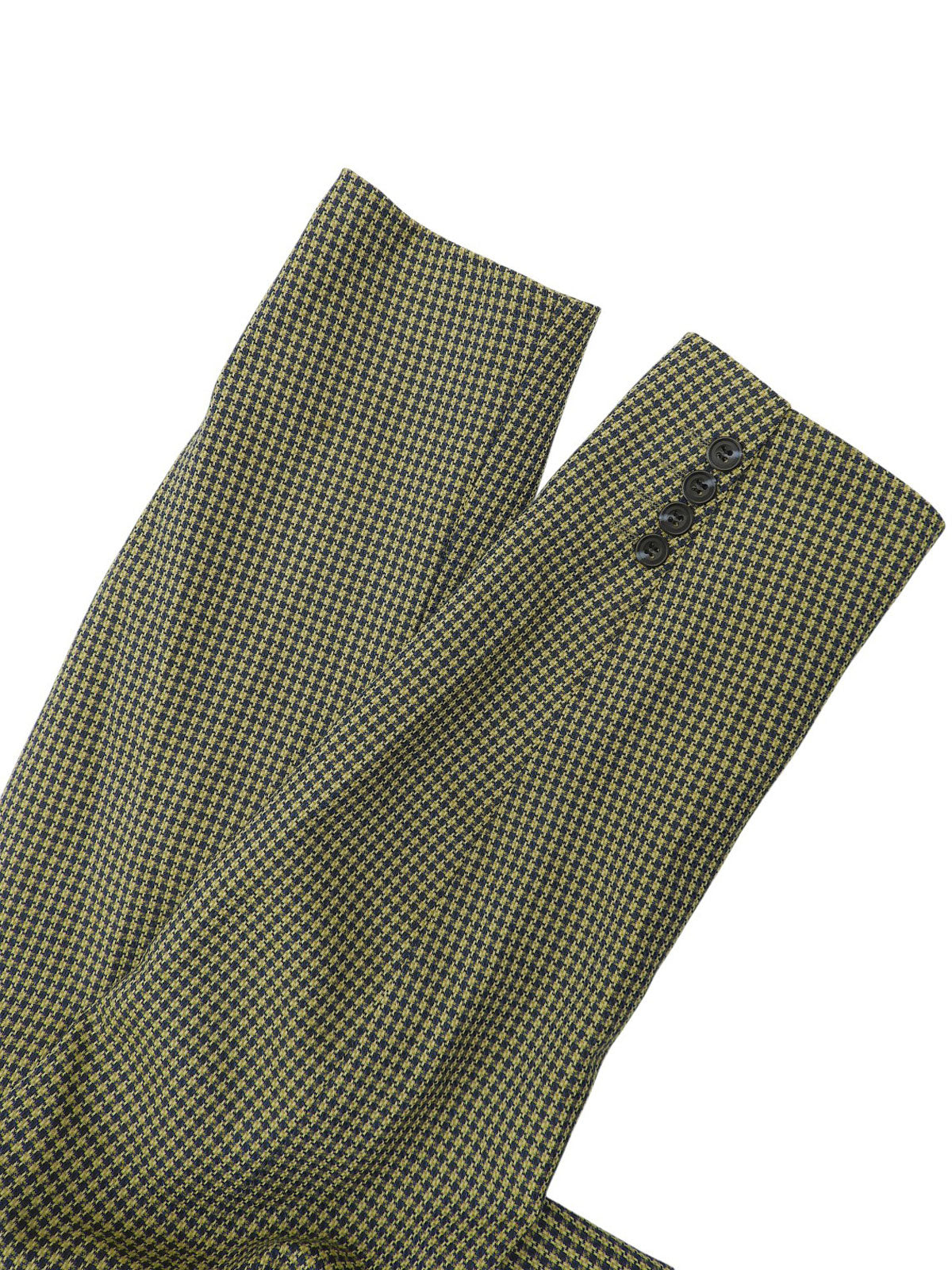 黄色/海军蓝图案夹克