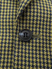 黄色/海军蓝图案夹克