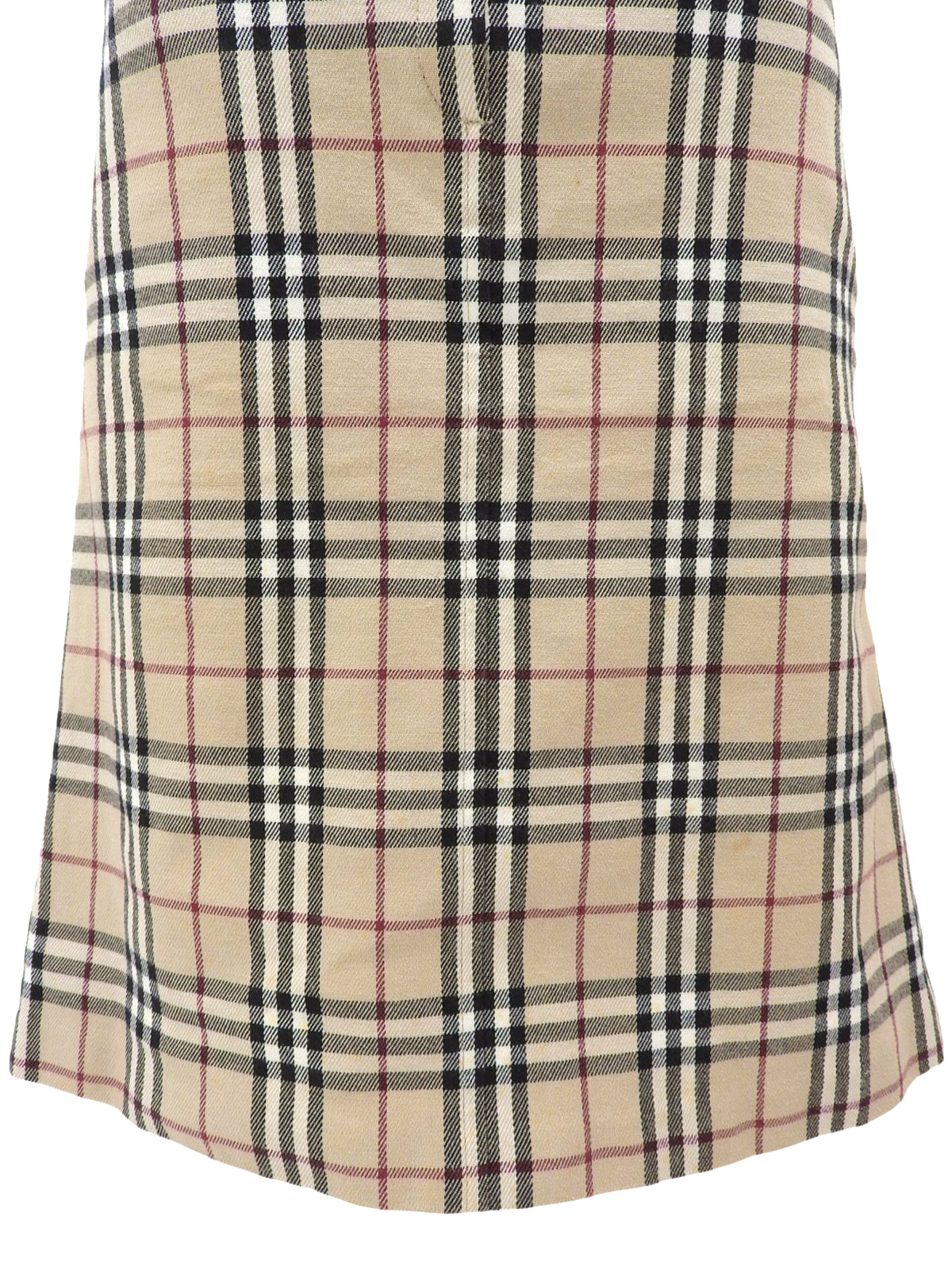 Nova Check Pattern Tight Skirt in Beige/Multi
