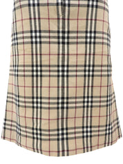 ノバチェックパターンタイトスカート ベージュ/マルチ