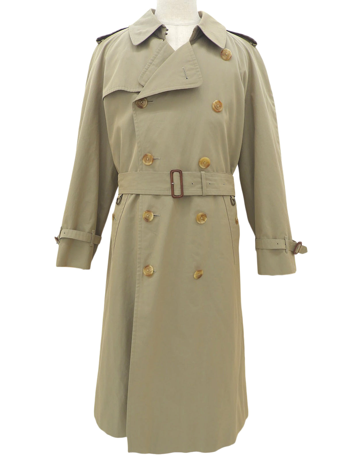 Nova Check Lining Trench Coat in Beige