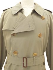 Nova Check Lining Trench Coat in Beige