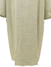 ノーカラーロングジャケット アイボリー/ブラック