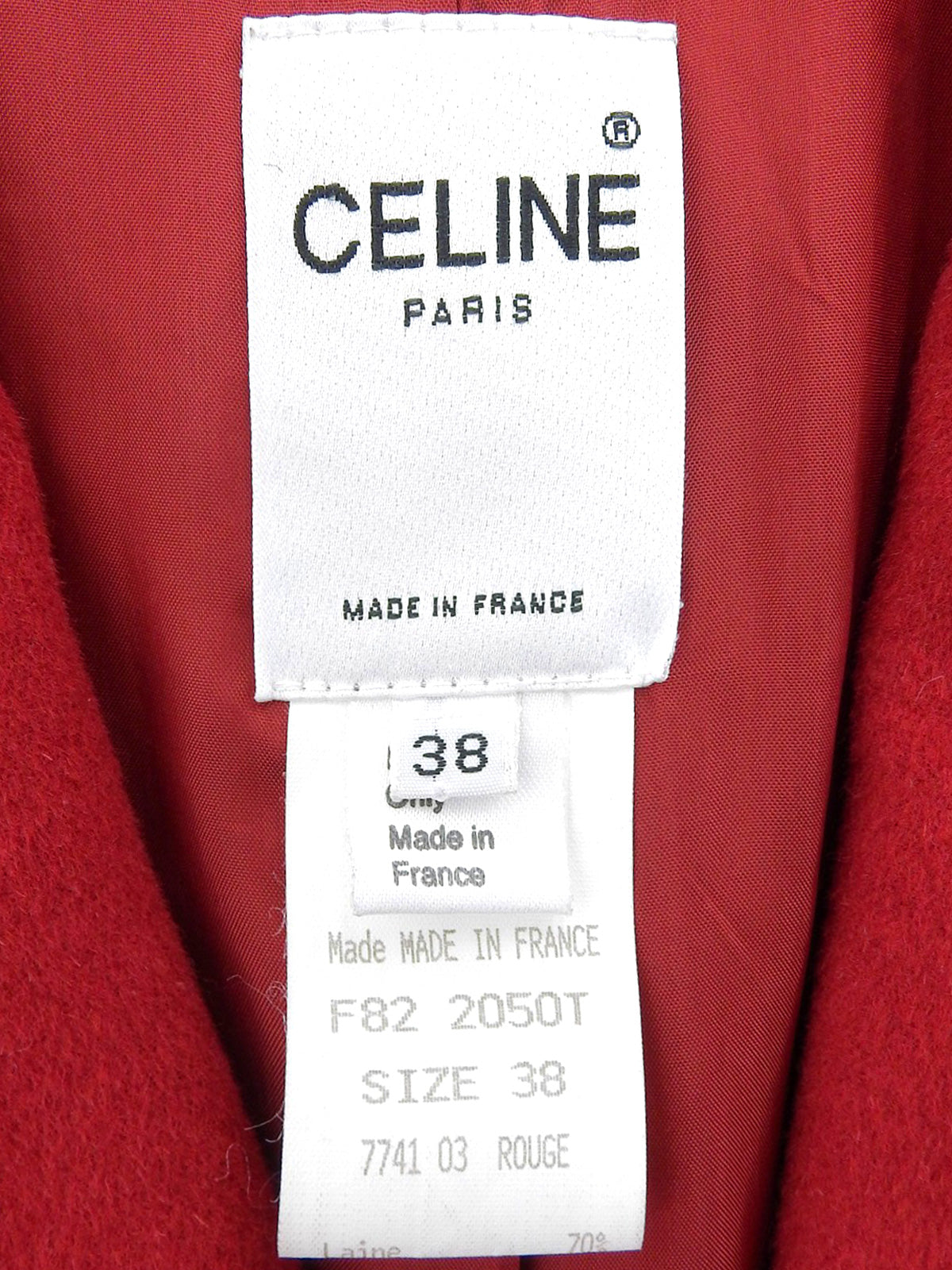 Wool double-breasted jacket, red, #38