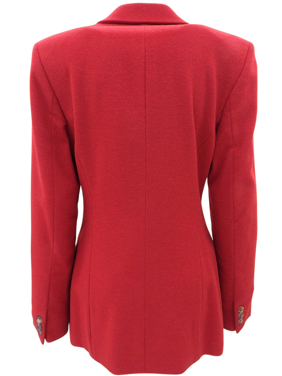 Wool double-breasted jacket, red, #38