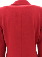 Wool double-breasted jacket, red, #38