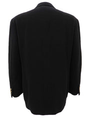 黑色刺绣Logo徽章夹克