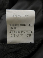 黑色蕾丝花朵图案短袖上衣