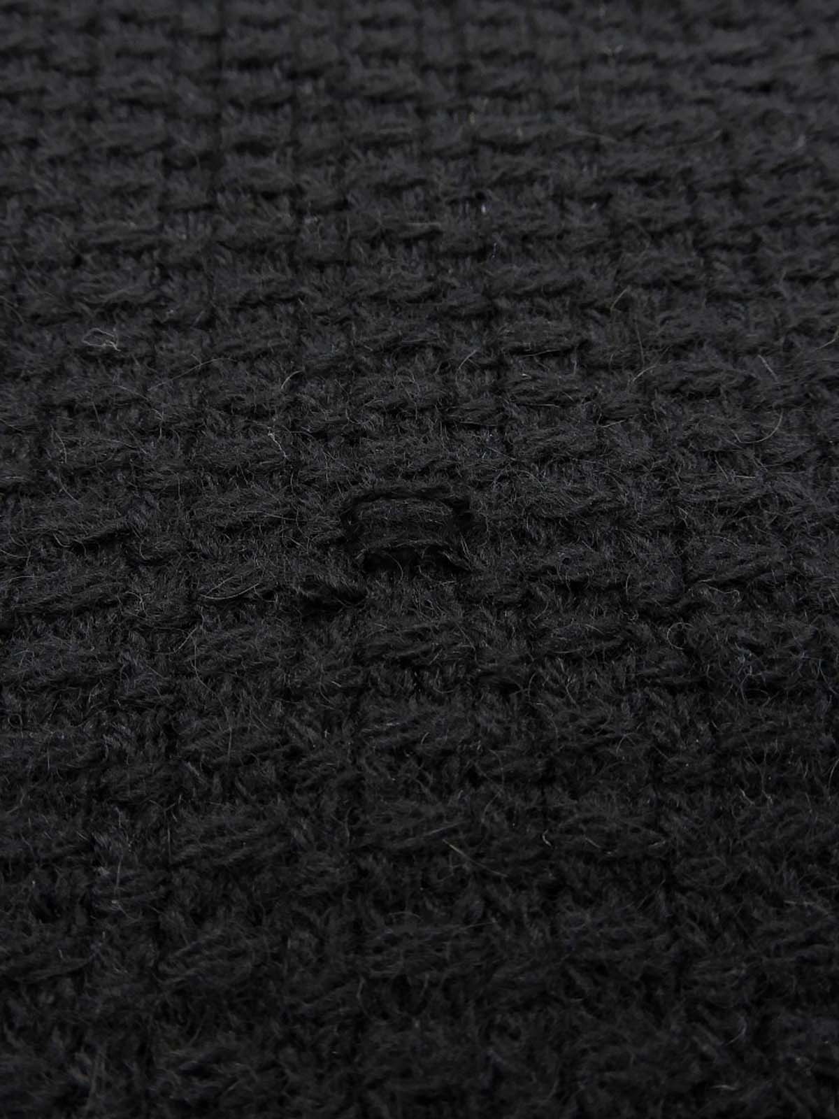 黑色Logo半拉链毛衣