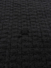 黑色Logo半拉链毛衣