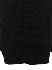 黑色Logo半拉链毛衣