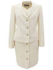 粗花呢 Gancini 餐盘套装，象牙色