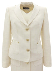 粗花呢 Gancini 餐盘套装，象牙色