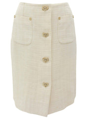 粗花呢 Gancini 餐盘套装，象牙色