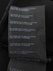 黑色喇叭形短袖连衣裙