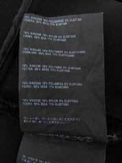 Flared short-sleeved dress in black