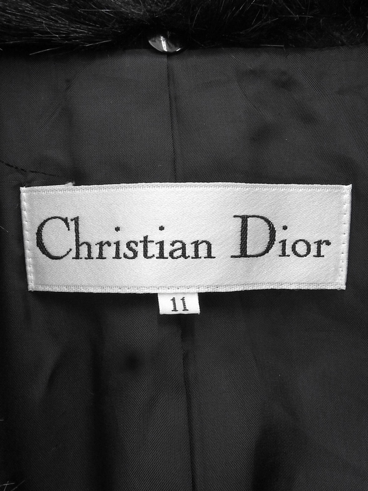 Fur Long Coat, Black #11