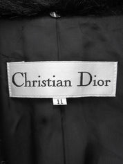 Fur Long Coat, Black #11