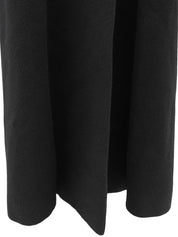 Fur Long Coat, Black #11