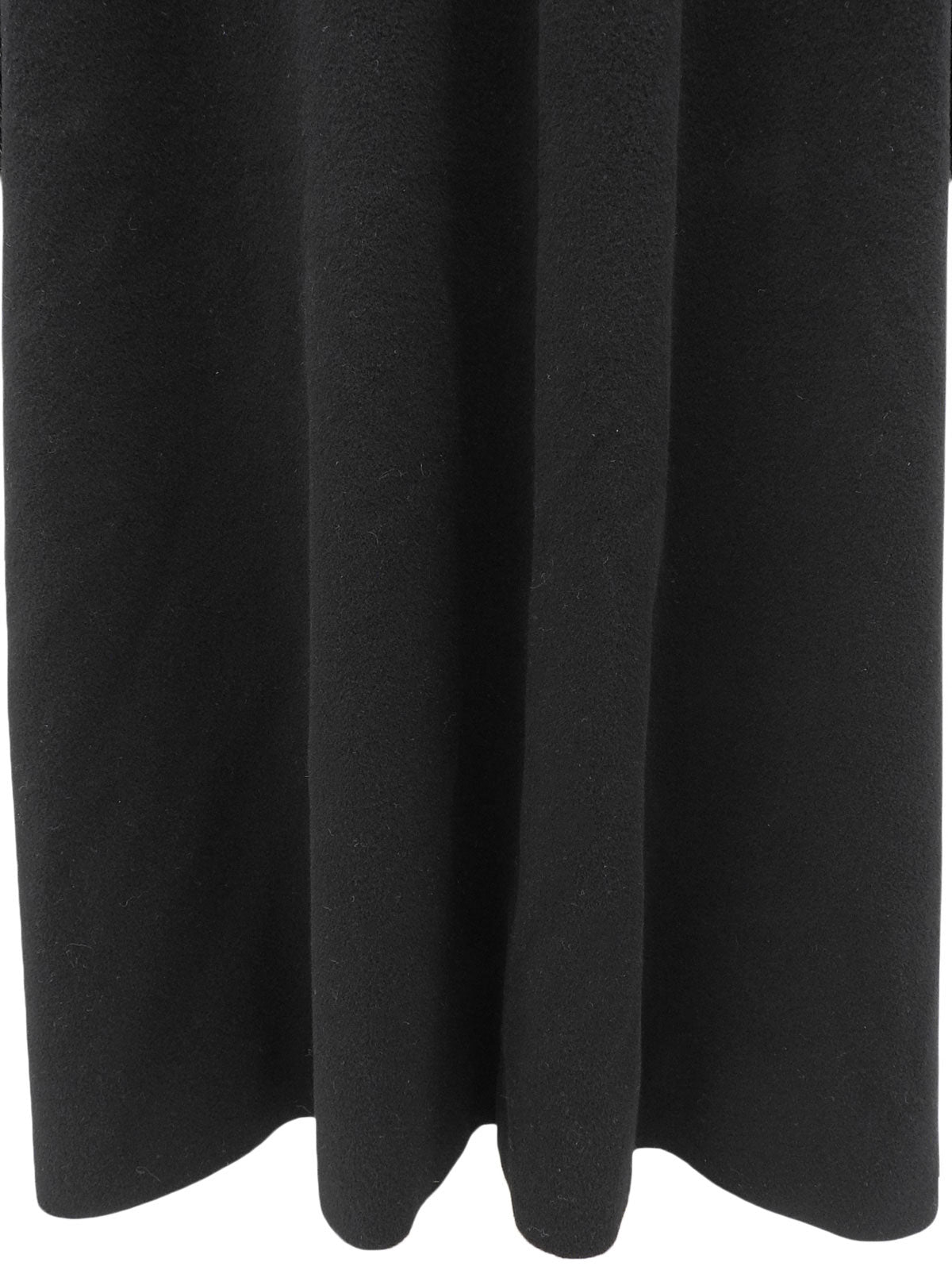 Fur Long Coat, Black #11