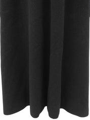 Fur Long Coat, Black #11