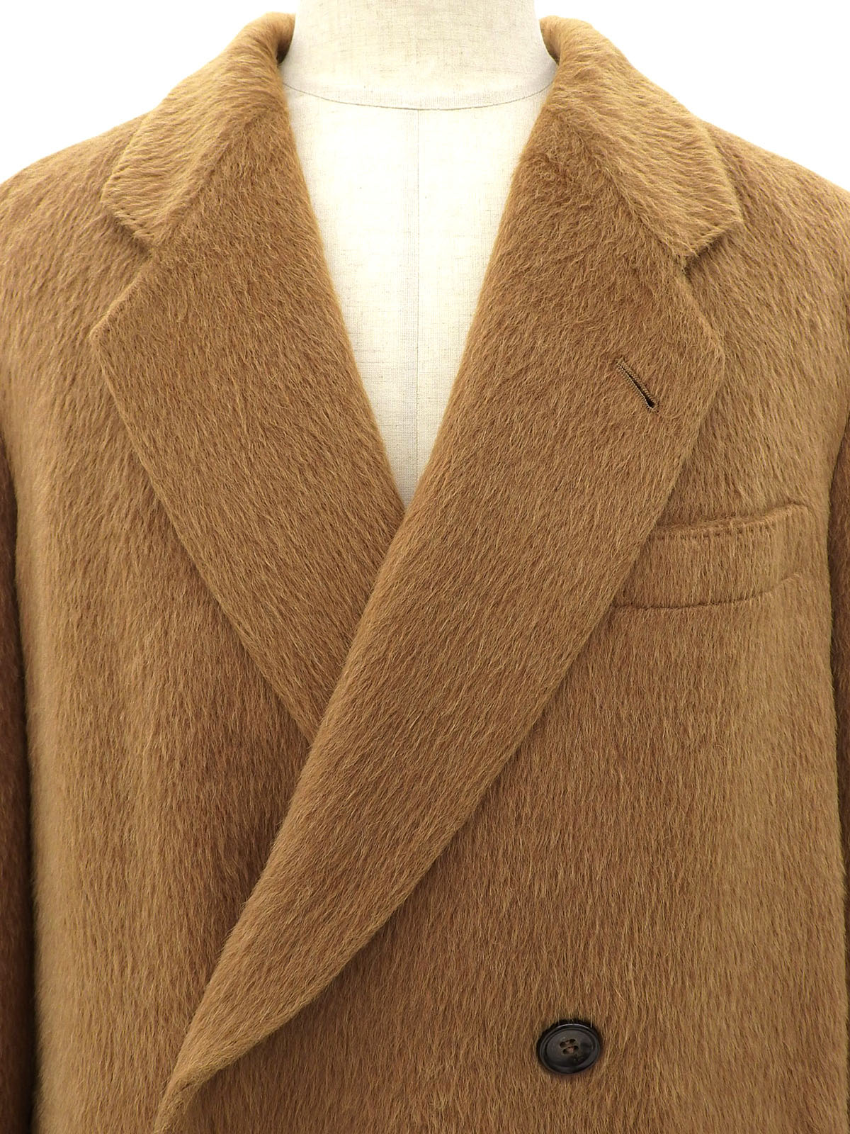 カシミアダブルブレストチェスターコート キャメル #Men'sM