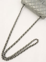 2014-ish Matelasse Stitch CC Turnlock Chain Shoulder Bag Gray