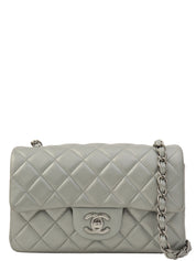 2014-ish Matelasse Stitch CC Turnlock Chain Shoulder Bag Gray
