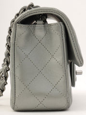 2014-ish Matelasse Stitch CC Turnlock Chain Shoulder Bag Gray