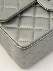 2014-ish Matelasse Stitch CC Turnlock Chain Shoulder Bag Gray