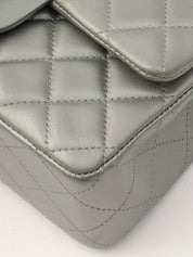 2014-ish Matelasse Stitch CC Turnlock Chain Shoulder Bag Gray