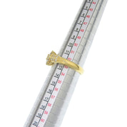 18K钻石花朵造型戒指 #52.5 黄金