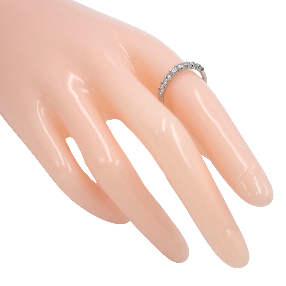 Platinum Diamond Ring #57 Silver