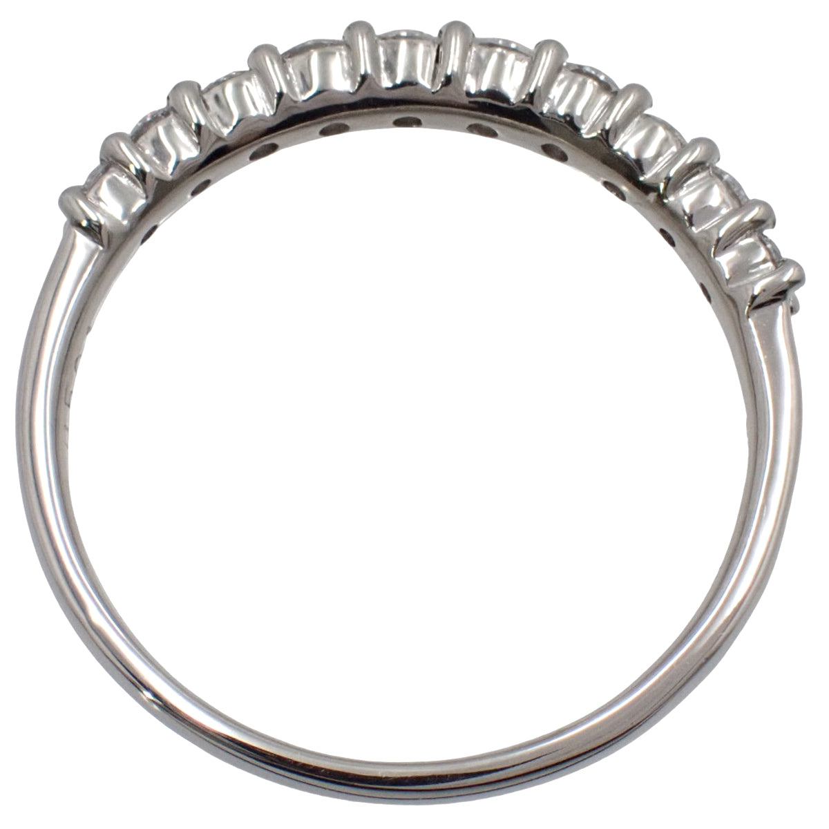 Platinum Diamond Ring #57 Silver