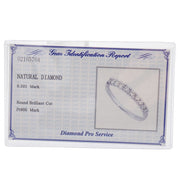Platinum Diamond Ring #57 Silver